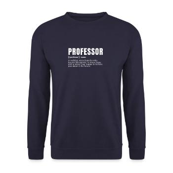 Drôle Professeur Définition Enseignants Profession - Sweat-shirt Unisexe - marine - Devant - Alina (178cm) & Michal (187cm)