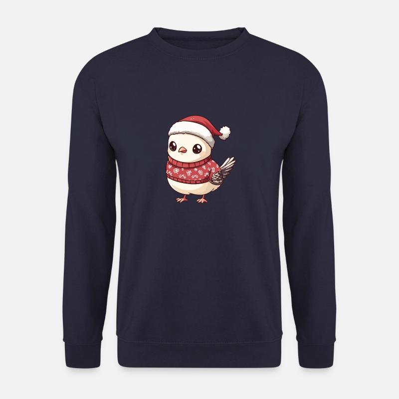Dove Bird Christmas Comic - Unisex Sweatshirt - navy