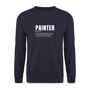 Funny Painter Visionary Artist Definition Occupati - Unisex Sweatshirt - navy - Front - Alina (178cm) & Michal (187cm)