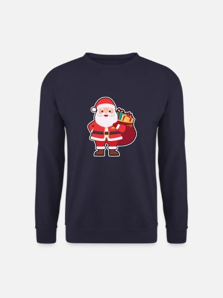 01 Mignon Mignon Père Noël Cadeaux - Sweat-shirt Unisexe - marine