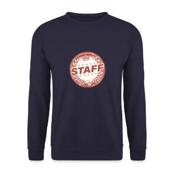 Staff Vintage Circle - Unisex Sweatshirt - navy - Front - Alina (178cm) & Michal (187cm)