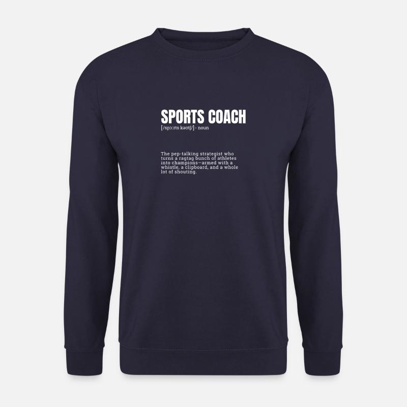 Sports Coach Fun Definition Design - Unisex Pullover - Navy