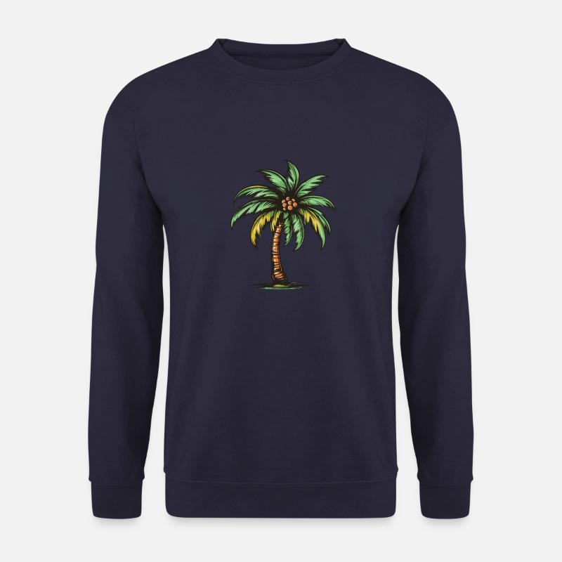 Palm Tree Icon - Unisex Sweatshirt - navy