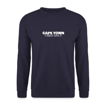 Cape Town Vibes Only Südafrika Südafrikanische - Unisex Pullover - Navy - Vorne - Alina (178cm) & Michal (187cm)