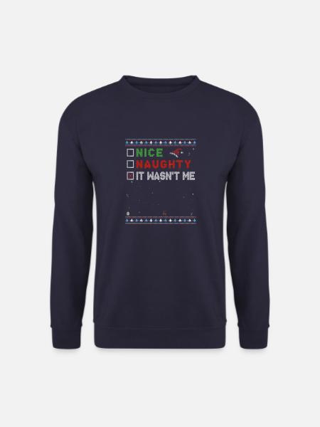 Nice Naughty – Ich war es nicht – Weihnachtshumor - Unisex Pullover - Navy