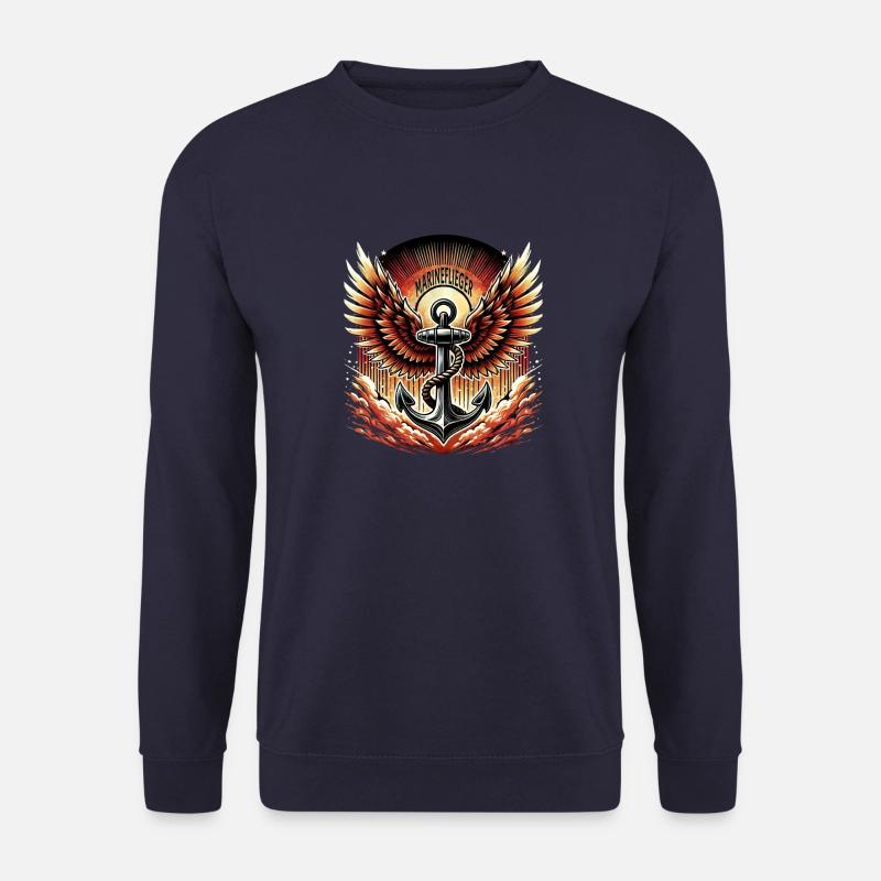 Sundown flying Anchor - Unisex Pullover - Navy