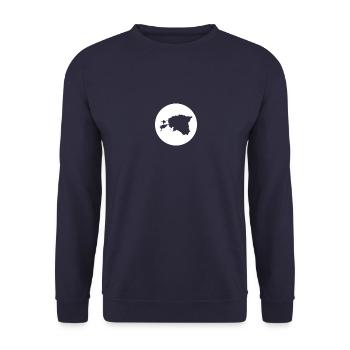 Estonia Map Estonian Este - Unisex Sweatshirt - navy - Front - Alina (178cm) & Michal (187cm)