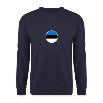 Estonia Estonian flag Este - Unisex Sweatshirt - navy - Front - Alina (178cm) & Michal (187cm)