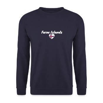 Faroe Islands Faroe Islands Faroe Islands Flag - Unisex Sweatshirt - navy - Front - Alina (178cm) & Michal (187cm)