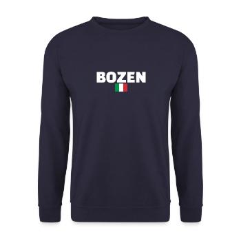 Bolzano Italie Drapeau italien Italien - Sweat-shirt Unisexe - marine - Devant - Alina (178cm) & Michal (187cm)