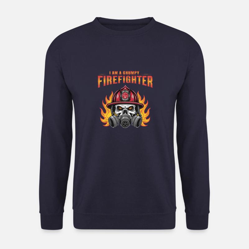 I AM A GRUMPY FIREFIGHTHER - Unisex Sweatshirt - navy