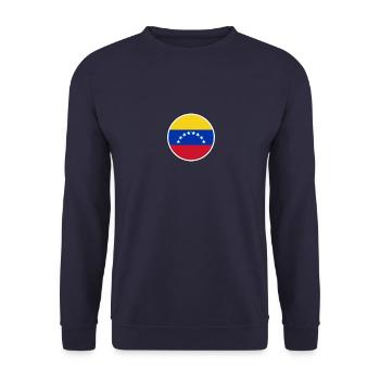 Venezuela Venezolanische Flagge Venezolaner - Unisex Pullover - Navy - Vorne - Alina (178cm) & Michal (187cm)