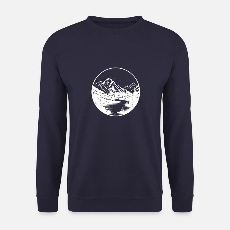 Mountains icon - Unisex Sweatshirt - navy