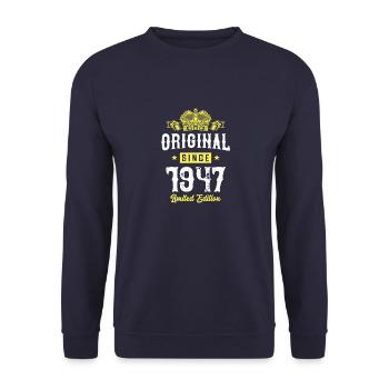 1947 Limited Edition - Unisex Sweatshirt - navy - Front - Alina (178cm) & Michal (187cm)