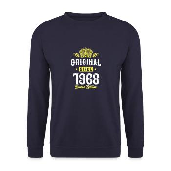 1968 limited edition - Unisex Pullover - Navy - Vorne - Alina (178cm) & Michal (187cm)