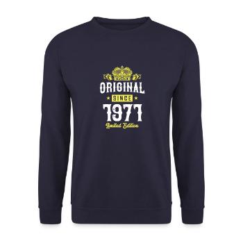 1971 limited edition - Unisex Pullover - Navy - Vorne - Alina (178cm) & Michal (187cm)