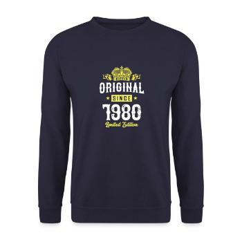 1980 Édition limitée - Sweat-shirt Unisexe - marine - Devant - Alina (178cm) & Michal (187cm)