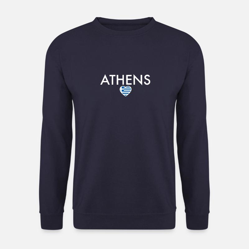 Athènes Grèce Drapeau grec Grec - Sweat-shirt Unisexe - marine