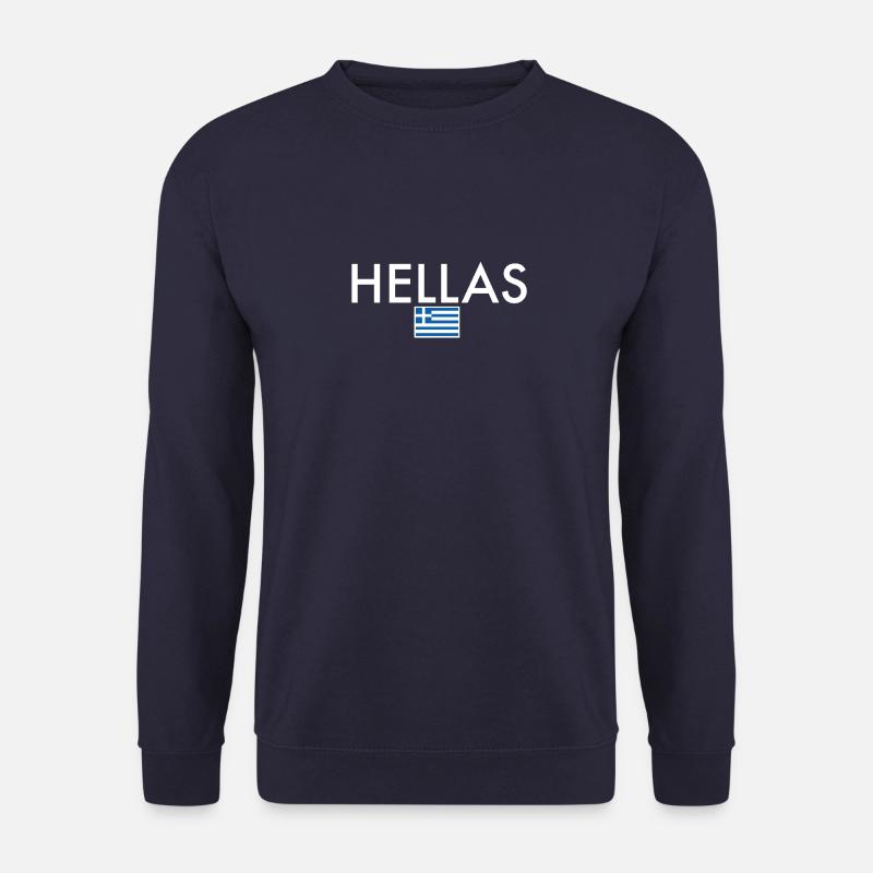 Hellas Grèce Drapeau grec Grec - Sweat-shirt Unisexe - marine