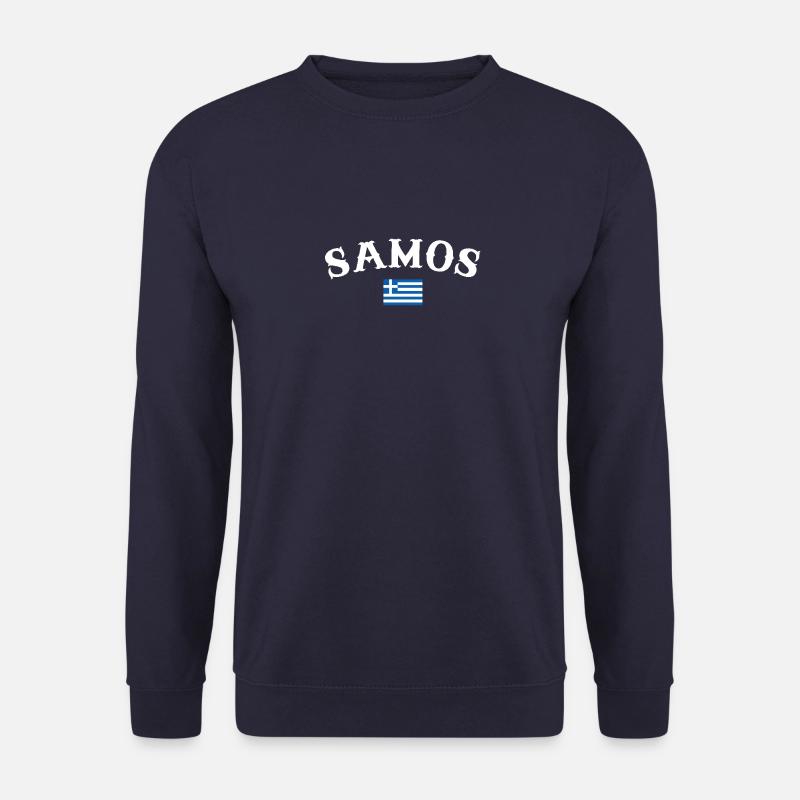 Samos Grèce Drapeau grec Grec - Sweat-shirt Unisexe - marine