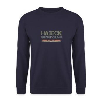 Habeck für Deutschland 2025 - Unisex Pullover - Navy - Vorne - Alina (178cm) & Michal (187cm)