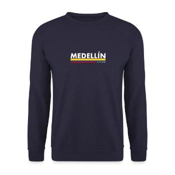 Medellín Colombia Colombia Colombian Flag - Unisex Sweatshirt - navy - Front - Alina (178cm) & Michal (187cm)