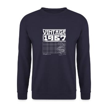 Dragon Legacy Since 1967 - 58e anniversaire Samouraï - Sweat-shirt Unisexe - marine - Devant - Alina (178cm) & Michal (187cm)