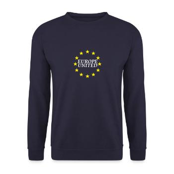 L’Europe unie pour la démocratie et la diversité - Sweat-shirt Unisexe - marine - Devant - Alina (178cm) & Michal (187cm)