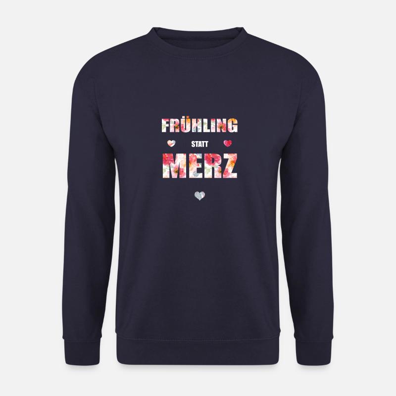 Frühling statt Merz - Unisex Pullover - Navy