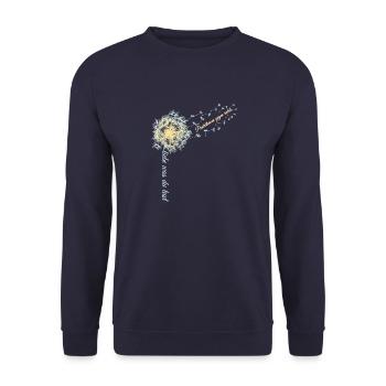 Pusteblumen gegen rechts - Unisex Pullover - Navy - Vorne - Alina (178cm) & Michal (187cm)