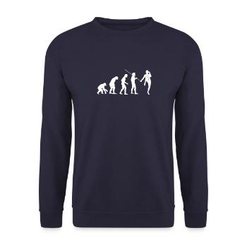 MMA Martial Arts Fighting Fighter - Unisex Pullover - Navy - Vorne - Alina (178cm) & Michal (187cm)
