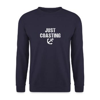 Kreuzfahrt Kreuzfahrtschiff Cruise Vintage Cruiser - Unisex Pullover - Navy - Vorne - Alina (178cm) & Michal (187cm)