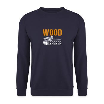 Zimmermann Schreiner Sägen Handwerker Sprüche - Unisex Pullover - Navy - Vorne - Alina (178cm) & Michal (187cm)