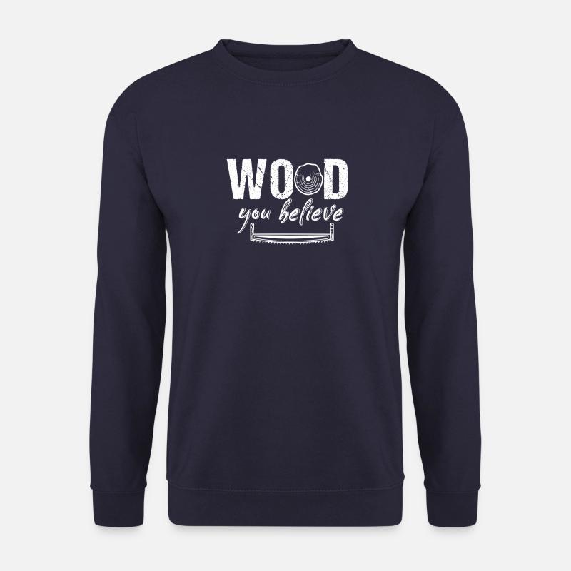 Zimmermann Schreiner Sägen Handwerker Sprüche - Unisex Pullover - Navy