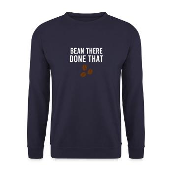 Kaffee Coffee Koffein Vintage Cafe Sprüche - Unisex Pullover - Navy - Vorne - Alina (178cm) & Michal (187cm)