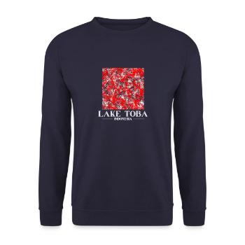 Lake Toba, Indonesia - Unisex Sweatshirt - navy - Front - Alina (178cm) & Michal (187cm)