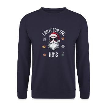 weihnachten aller Zeichenfläche 1 - Unisex Pullover - Navy - Vorne - Alina (178cm) & Michal (187cm)