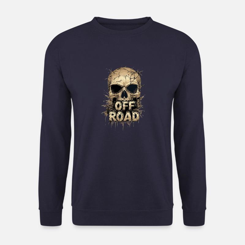 Offroad Skull 4x4 Gift - Unisex Sweatshirt - navy