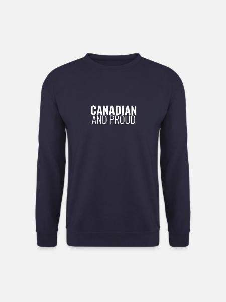 Canadien et fier Kanadische Kanada - Sweat-shirt Unisexe - marine