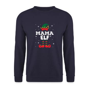 eleven haha artboard 1 copy - Unisex Sweatshirt - navy - Front - Alina (178cm) & Michal (187cm)