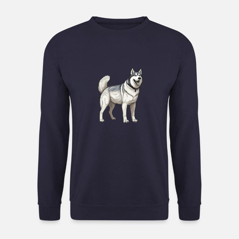 Husky Hund - Unisex Pullover - Navy