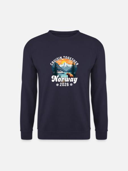 Norwegen Kreuzfahrt 2026 – Cruisin Together - Unisex Pullover - Navy