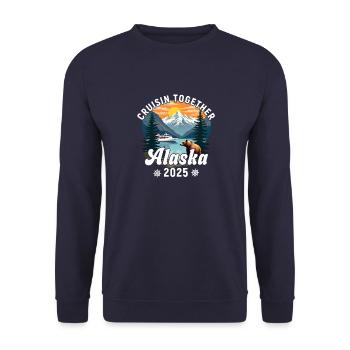 Croisière Alaska 2025 - Sweat-shirt Unisexe - marine - Devant - Alina (178cm) & Michal (187cm)