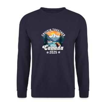 Croisière ensemble Canada 2025 - Sweat-shirt Unisexe - marine - Devant - Alina (178cm) & Michal (187cm)