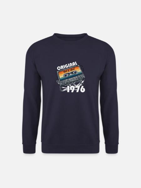 50. Geburtstag Original Kassette April Jahrgang 76 - Unisex Pullover - Navy