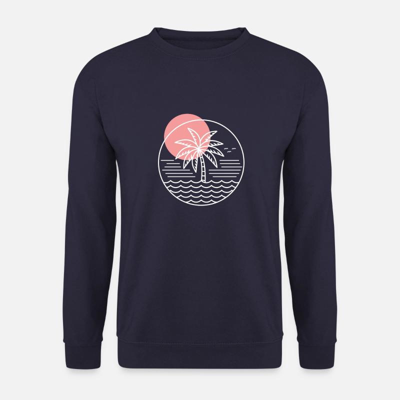 Palm Tree Circle - Unisex Sweatshirt - navy