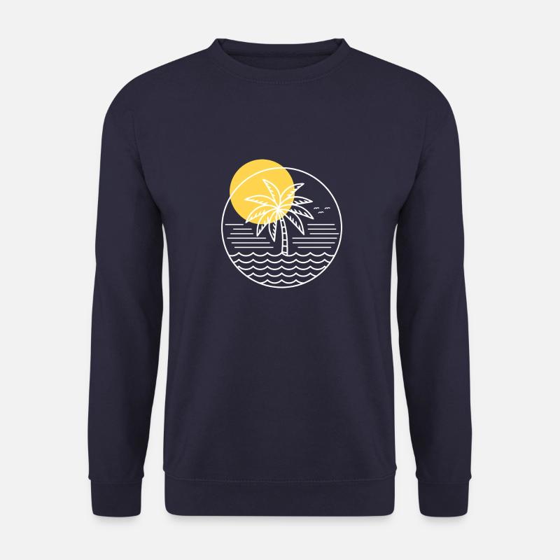 Palm Tree Circle - Unisex Sweatshirt - navy