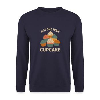 Just One More Cupcake - Unisex Pullover - Navy - Vorne - Alina (178cm) & Michal (187cm)