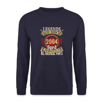 Legends est né en 2004 – Vieilli parfaitement millésimé - Sweat-shirt Unisexe - marine - Devant - Alina (178cm) & Michal (187cm)
