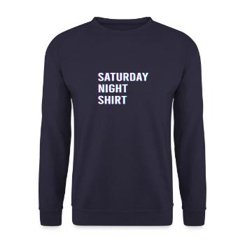 Saturday evening - Unisex Sweatshirt - navy - Front - Alina (178cm) & Michal (187cm)